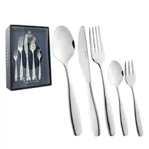 Faqueiro Luxo Cannes Wolff 30 Peças Aço Inox Para 6 Pessoas