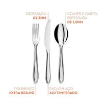 Faqueiro Lyon 24Pcs Brinox