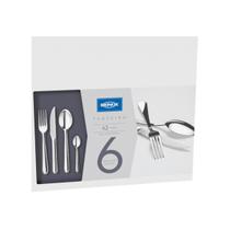 Faqueiro Lyon Aço Inoxidável 42 Peças Serve 6 Pessoas - Brinox Faqueiro Lyon Aço Inoxidável 42 Peças Serve 6 Pessoas - Brinox