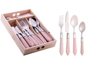 Faqueiro Lyor Inox 24 Peças Mother Pearl - com Estojo