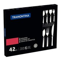 Faqueiro Malibu em Aço Inox 42 Peças Tramontina Faqueiro Malibu em Aço Inox 42 Peças Tramontina