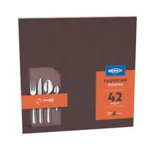 Faqueiro Modena 42 Pcs Serve ate 6 Pessoas - Brinox - Ref.5119/118 Faqueiro Modena 42 Pcs Serve ate 6 Pessoas - Brinox - Ref.5119/118