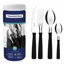 Faqueiro New Kolor em Inox Com 24 Peças Preto (23198/093) - Tramontina Faqueiro New Kolor em Inox Com 24 Peças Preto (23198/093) - Tramontina