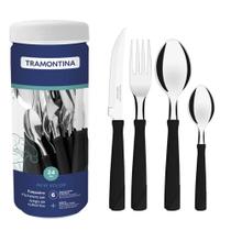 Faqueiro New Kolor - Preto - 24 Peças - Tramontina