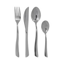 Faqueiro nice com 24 talheres peças em aço inox florarte Faqueiro nice com 24 talheres peças em aço inox florarte