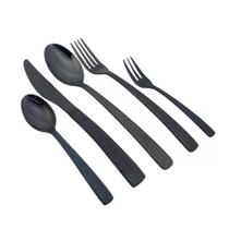 Faqueiro Norah 30 Peças Aço Inox Black Martelado Mimo Style