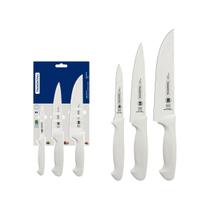 Faqueiro P/Churrasco Cozinha Frutas Legumes Premium 3 Peças