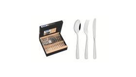 Faqueiro Pacific Aço Inox com Detalhes no Cabo 24 Pc -Tramontina Faqueiro Pacific Aço Inox com Detalhes no Cabo 24 Pc -Tramontina