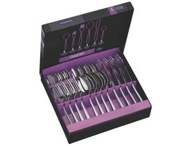 Faqueiro Pacific Aço Inox com Detalhes no Cabo 24 Pc -Tramontina