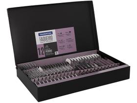 Faqueiro Pacific Aço Inox com Detalhes no Cabo 72 Pc -Tramontina