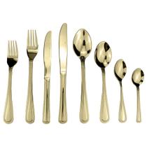 Faqueiro Pearl 48 Peças Aço Inox Champanhe PVD Fracalanza - Saldão