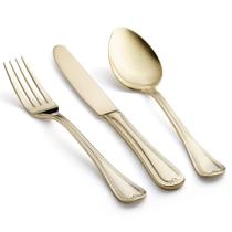 Faqueiro Saint James Belle Inox Champagne Gold 101 Peças: Luxo Contemporâneo e Acabamento Refinado