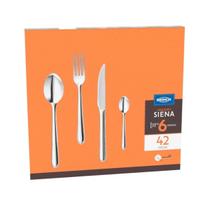Faqueiro Siena 42 Peças Aço Inoxidável 5109/120 Brinox