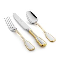 Faqueiro St. James 130 Peças Paris Gold