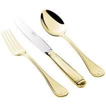 Faqueiro St. James 130 Peças Pérola Dourado