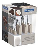 Faqueiro Talher 24 Pç Bege Medio Carmel Tramontina 23499022 Faqueiro Talher 24 Pç Bege Medio Carmel Tramontina 23499022