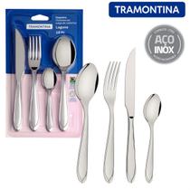 Faqueiro Talheres de Mesa Aço Inox Laguna 16 Peças Tramontina