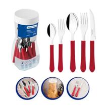 Faqueiro Talheres Jogo Tramontina Leme Aço Inox 20 Peças Faqueiro Talheres Jogo Tramontina Leme Aço Inox 20 Peças