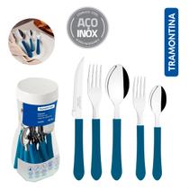 Faqueiro Tramontina 20 Pcs Leme Azul Oceano Faqueiro Tramontina 20 Pcs Leme Azul Oceano