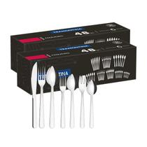 Faqueiro Tramontina Aço Inox Facas Churrasco Malibu 96 Peças Faqueiro Tramontina Aço Inox Facas Churrasco Malibu 96 Peças