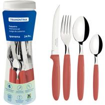 Faqueiro Tramontina Aço Inox Ipanema 24 Pç Goiaba