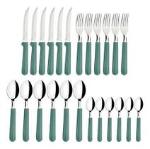 Faqueiro Tramontina Aço Inox Tulum 24 Pç Menta