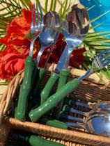 Faqueiro Tramontina Bambu Verde 18 peças Faqueiro Tramontina Bambu Verde 18 peças