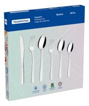Faqueiro tramontina buzios 36pçs inox