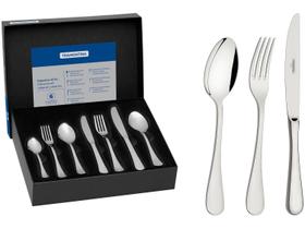 Faqueiro Tramontina Classic em Aço Inox com Facas de Mesa Forjadas Acabamento Brilho 42 Peças Faqueiro Tramontina Classic em Aço Inox com Facas de Mesa Forjadas Acabamento Brilho 42 Peças