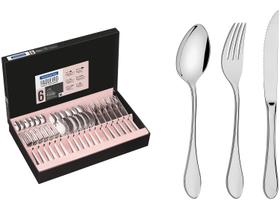 Faqueiro Tramontina com Faca de Churrasco Inox 36 Peças Faqueiro Tramontina com Faca de Churrasco Inox 36 Peças