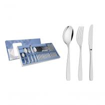 Faqueiro Tramontina Cosmos Em Aço Inox Com Facas De Mesa 24 Peças Faqueiro Tramontina Cosmos Em Aço Inox Com Facas De Mesa 24 Peças