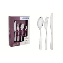 Faqueiro Tramontina Havaí em Aço Inox com Facas de Mesa 16 Peças Faqueiro Tramontina Havaí em Aço Inox com Facas de Mesa 16 Peças