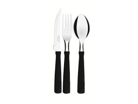 Faqueiro Tramontina Inox 3 Peças New Kolor Faqueiro Tramontina Inox 3 Peças New Kolor