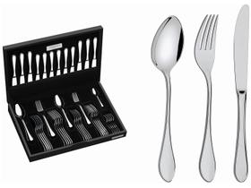 Faqueiro Tramontina Inox 42 Peças Italy com Estojo Faqueiro Tramontina Inox 42 Peças Italy com Estojo