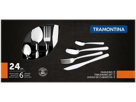Faqueiro Tramontina Inox - Búzios 24 Peças Faqueiro Tramontina Inox - Búzios 24 Peças