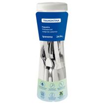 Faqueiro Tramontina Ipanema Branco 24 Peças em Aço Inox