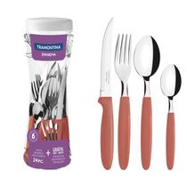 Faqueiro Tramontina Ipanema Laranja Goiaba 24 Peças