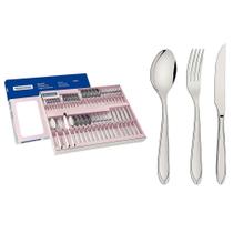 Faqueiro Tramontina Laguna Aço Inox Com Facas Para Churrasco Acabamento Em Brilho 42 Peças 66906774 Faqueiro Tramontina Laguna Aço Inox Com Facas Para Churrasco Acabamento Em Brilho 42 Peças 66906774