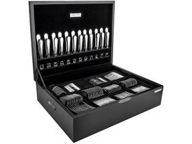 Faqueiro Tramontina Mônaco em Aço Inox Faca forjada 130 peças