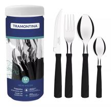 Faqueiro Tramontina New Kolor Aço Inox 24 Peças Várias cores Faqueiro Tramontina New Kolor Aço Inox 24 Peças Várias cores