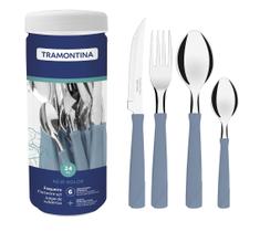 Faqueiro Tramontina New Kolor - Azul - 24 Peças
