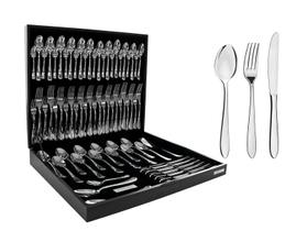 Faqueiro Tramontina Satri em Aço Inox com Estojo de Madeira 76 Peças Faqueiro Tramontina Satri em Aço Inox com Estojo de Madeira 76 Peças