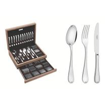 Faqueiro Tramontina Vicenza em Aço Inox com Facas de Mesa Forjadas 130 Peças 66924223