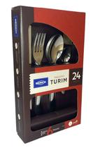 Faqueiro turim 24 pcs brinox talheres inox serve 6 pessoas