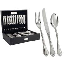 Faqueiro Victorian 101 Peças Aço Inox 18/10 3MM Com Estojo - Fracalanza.