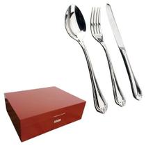 Faqueiro Victorian 130 Peças Aço Inox 18/10 3MM Com Estojo Fracalanza