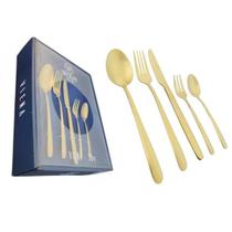 Faqueiro Viena Wolff 30 peças Champanhe Luxo Jantar Completo