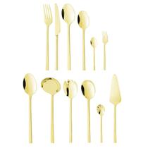 Faqueiro Wolff Firenze Dourado 54 Peças Inox Serve 8 Pessoas Faqueiro Wolff Firenze Dourado 54 Peças Inox Serve 8 Pessoas