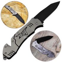 Faquinha de Bolso Multiuso em Aço Portátil e Robusta para Pesca e Camping SLKD40PA