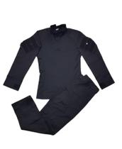 Fardamento preto (calça + combat shirt)